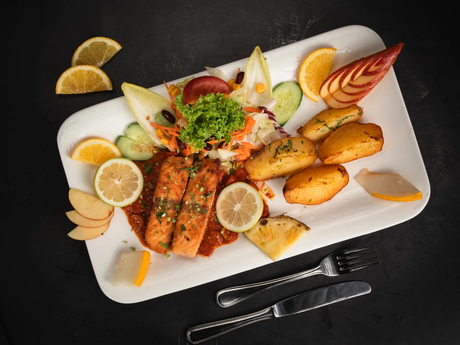 Salmon al Cachaça